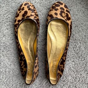 J Crew leopard print shoes